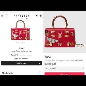 Gucci red small Ottilia limit edition